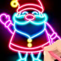 Draw Glow Christmas - Draw & Color 10 draw glow christmas draw color